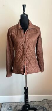 IRIDEON Brown Quilted Long Sleeve Lightweight Riding Jacket Size S